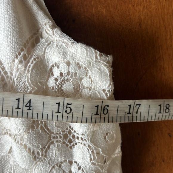Anthropologie Floreat Manon Ivory Lace Sleeveless A-Line Dress Size 2 - Picture 10 of 13